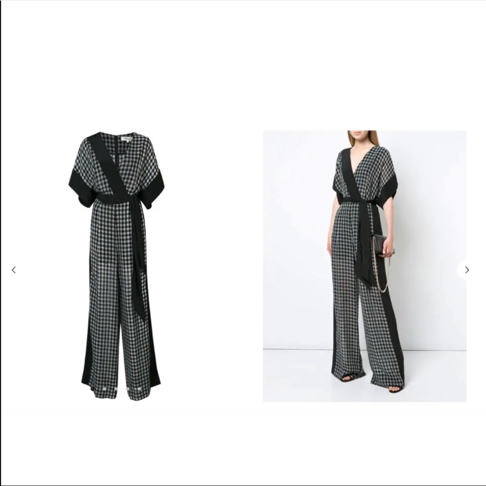 Dvf Windowpane jumpsuit